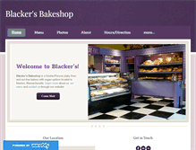 Tablet Screenshot of blackersbakeshop.com